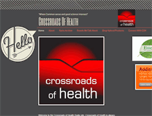 Tablet Screenshot of crossroadsofhealthradio.com